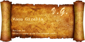 Vass Gizella névjegykártya